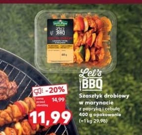szaszłyk drobiowy w marynacie