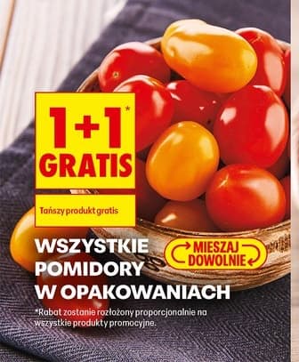 wszystkie pomidory w opakowaniach