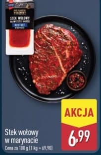 stek wołowy w marynacie