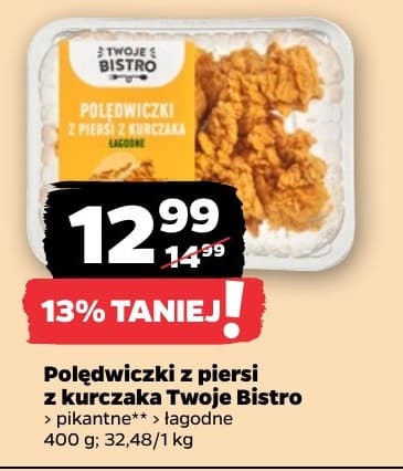 polędwiczki z piersi z kurczaka łagodne lub pikantne
