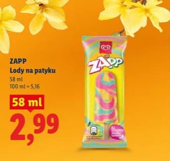 lody na patyku