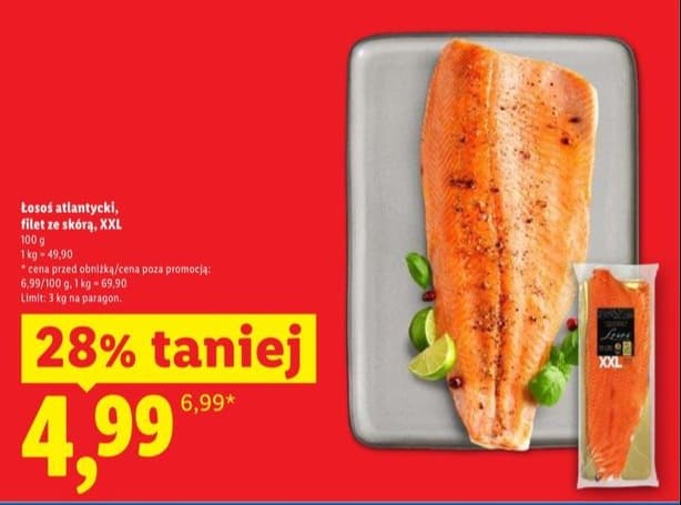 łosoś atlantycki filet ze skórą