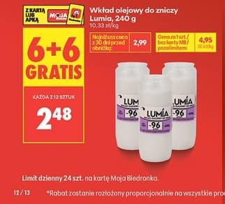 wkład olejowy do zniczy