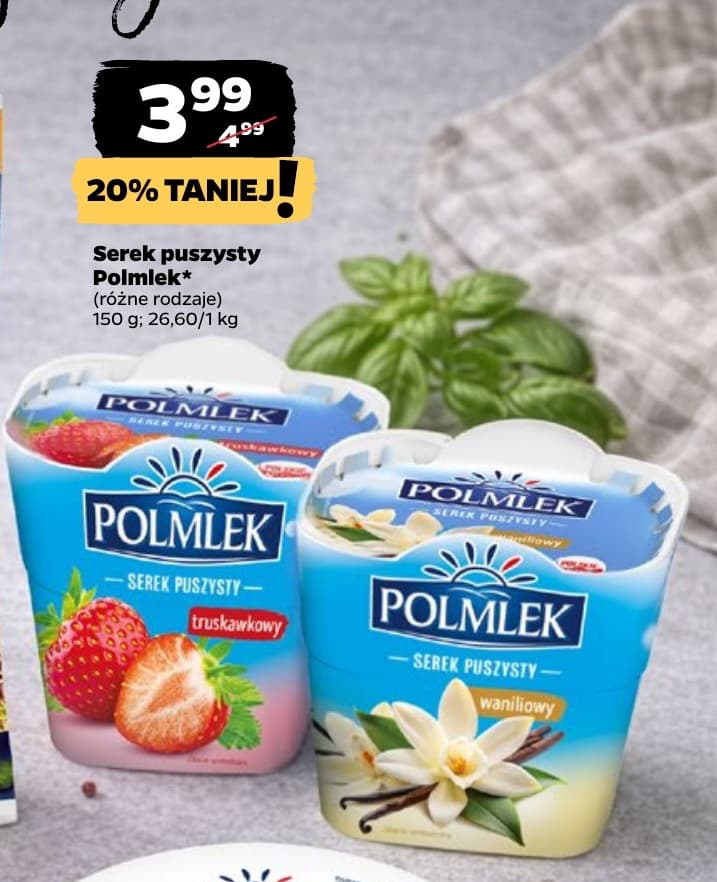 serek puszysty truskawkowy