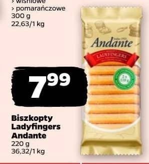 Andante biszkopty ladyfingers 220g