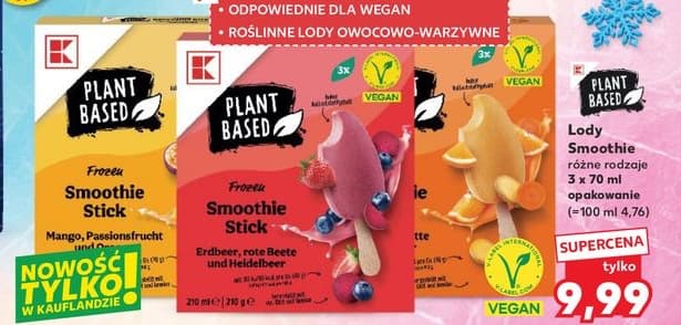 lody smoothie różne rodzaje