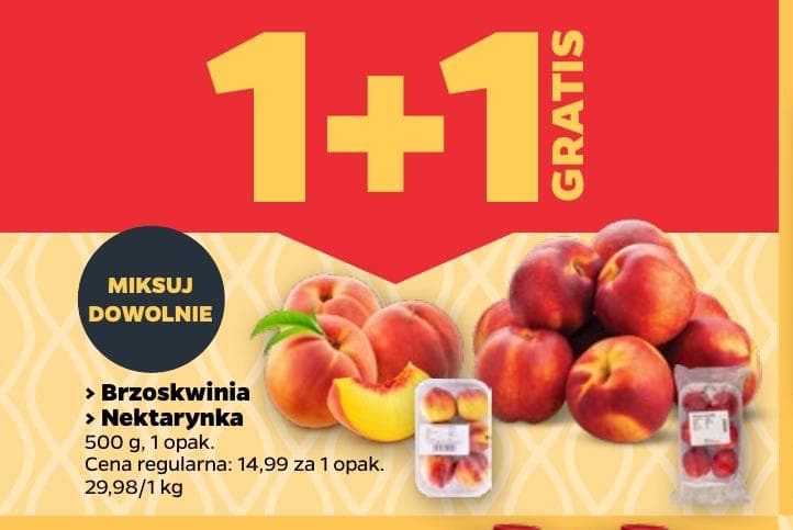 brzoskwinia lub nektarynka