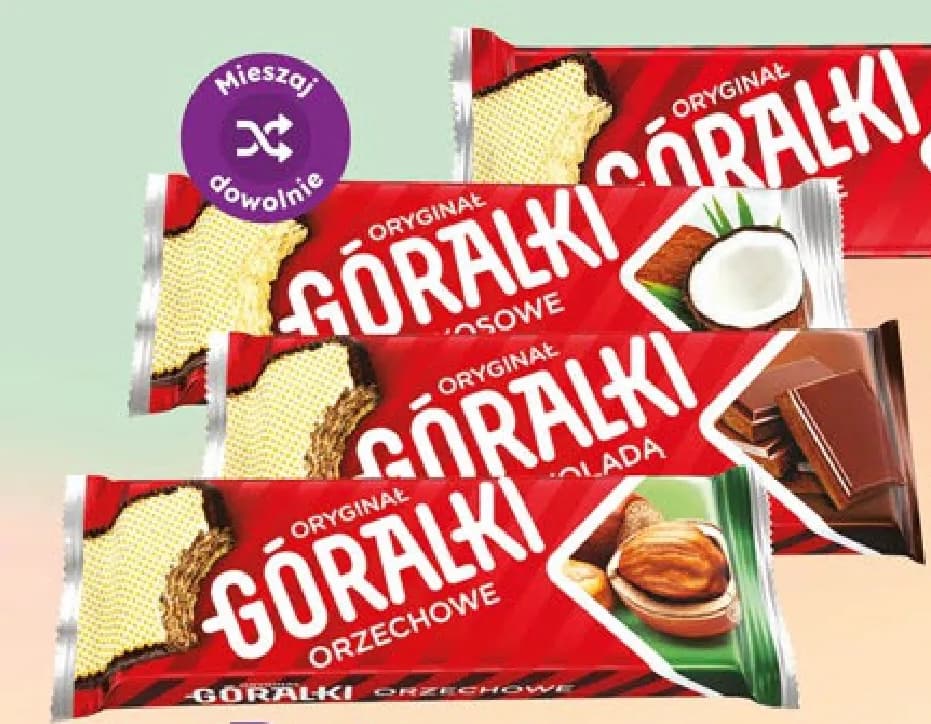 wafelki różne rodzaje