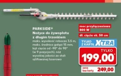 nożyce do żywopłotu z długim trzonkiem