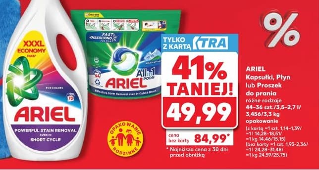 kapsułki, płyn lub proszek do prania