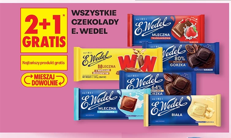 wszystkie czekolady