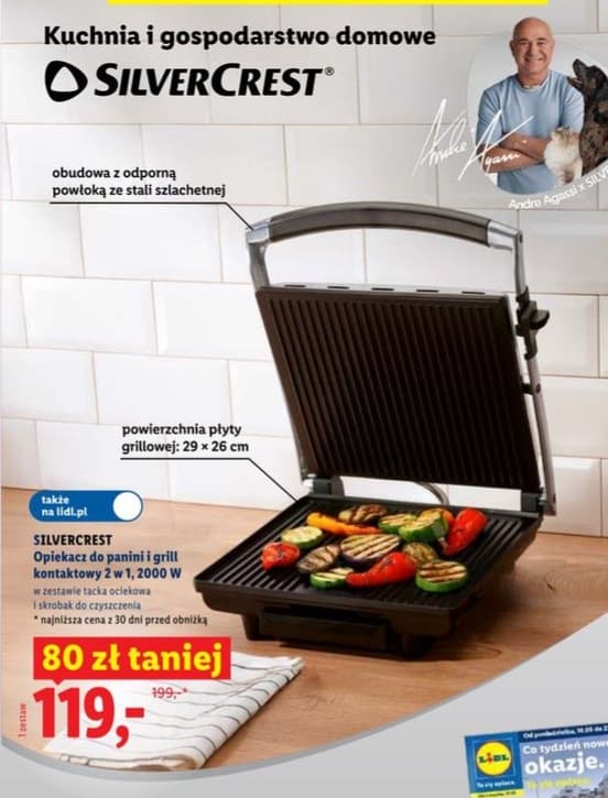 opiekacz do panini i grill kontaktowy 2 w 1
