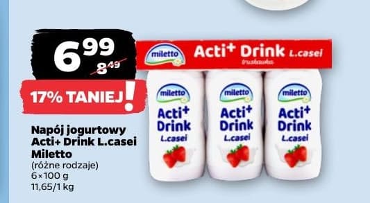 napój jogurtowy acti+ drink l.casei