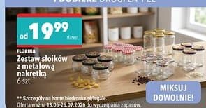 zestaw słoików z metalową nakrętką