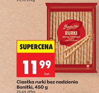 ciastka rurki bez nadzienia