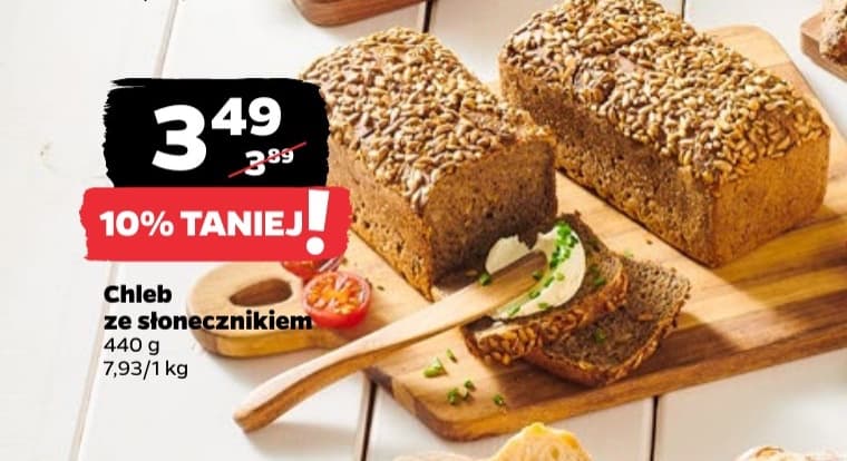 chleb ze słonecznikiem