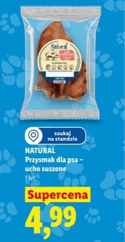 przysmak dla psa - ucho suszone