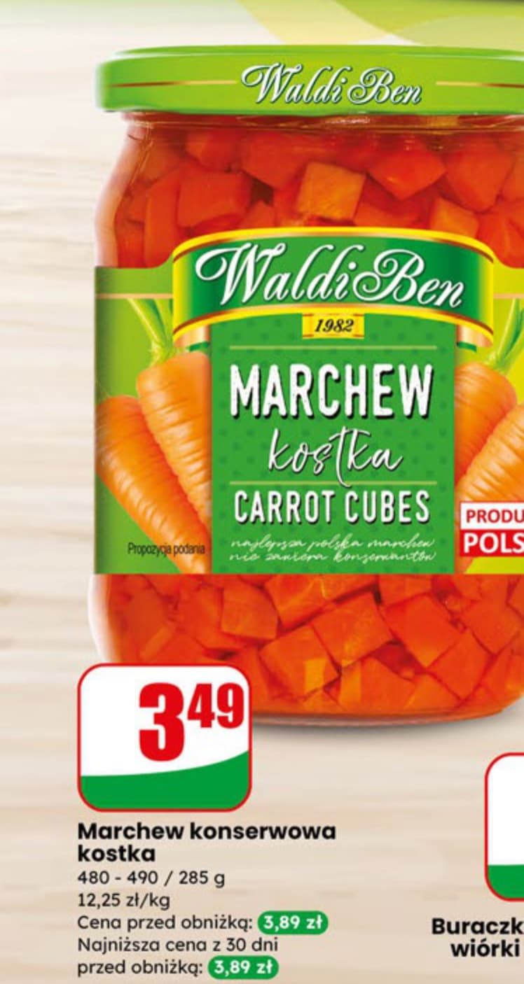 marchew konserwowa kostka