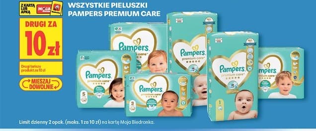 pieluszki premium care różne rodzaje