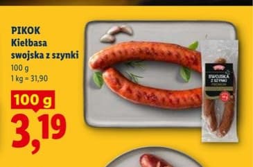 kiełbasa swojska z szynki