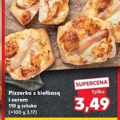 pizzerka z kiełbasą i serem