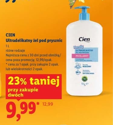 ultradelikatny żel pod prysznic