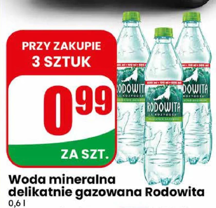 woda mineralna delikatnie gazowana