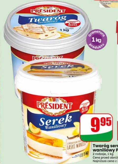 twaróg sernikowy, serek waniliowy