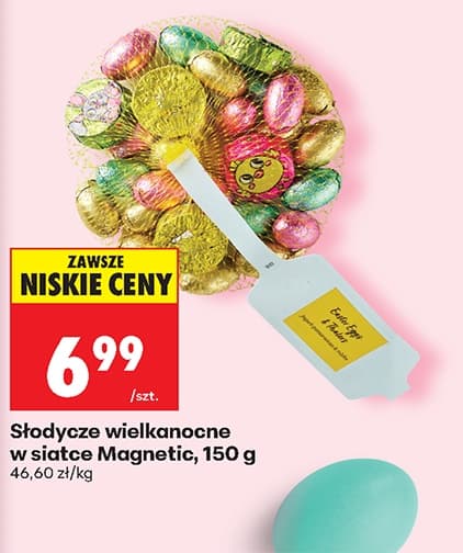słodycze wielkanocne w siatce