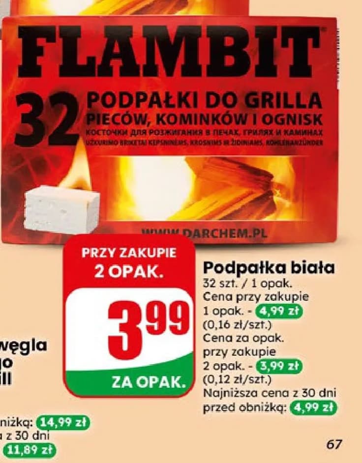 podpałka biała