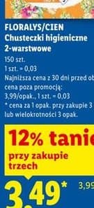 chusteczki higieniczne 2-warstwowe