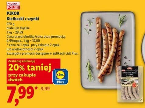 kiełbaski z szynki