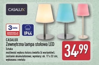 zewnętrzna lampa stołowa LED