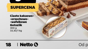 ciasto kakaowo-orzechowo-wafelkowe