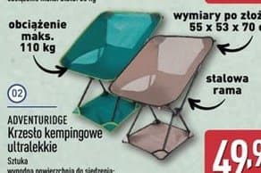 krzesło kempingowe ultralekkie