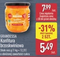 konfitura brzoskwiniowa o obniżonej zawartości cukru