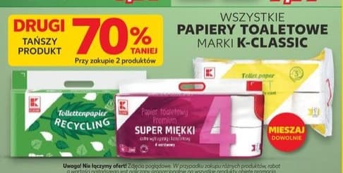 wszystkie papiery toaletowe marki K-Classic