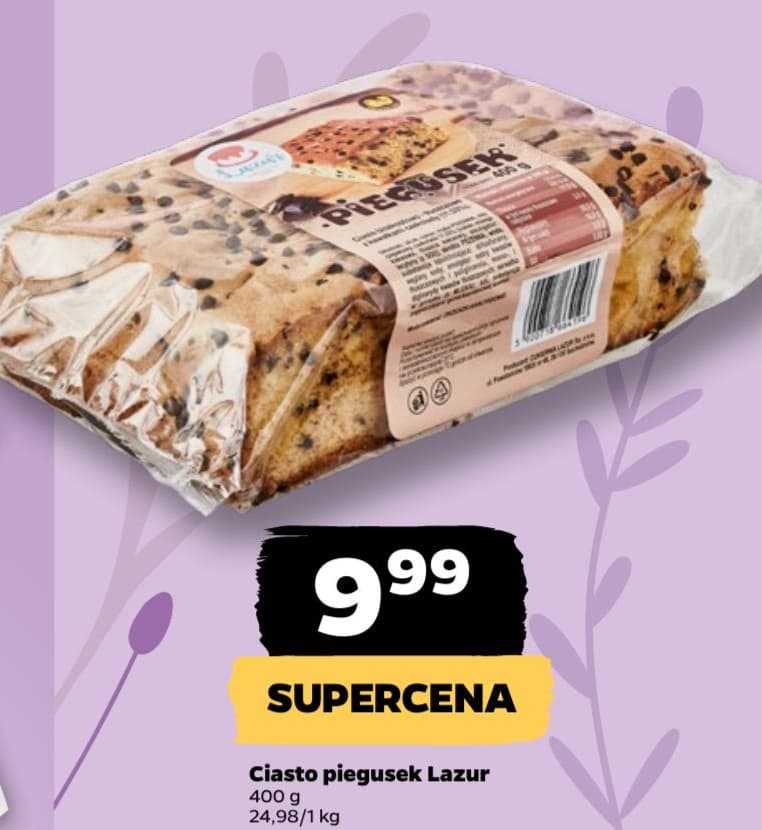 ciasto piegusek lazur