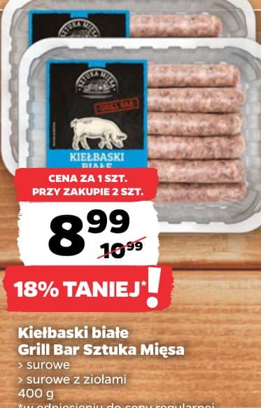 kiełbaski białe surowe z ziołami