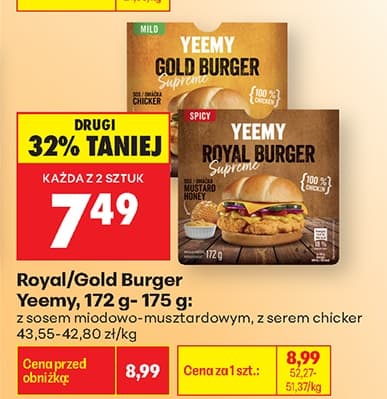 royal/gold burger