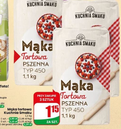 mąka tortowa pszenna typ 450
