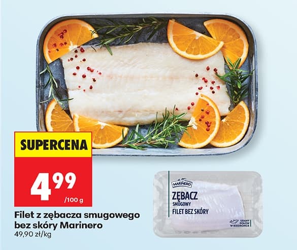 filet z zębacz smugowego bez skóry