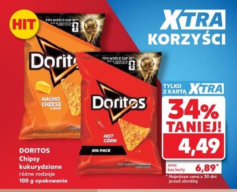 chipsy kukurydziane różne rodzaje