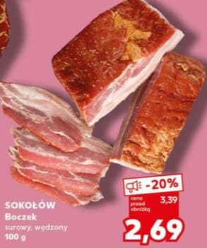 boczek surowy, wędzony