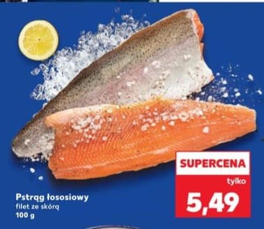 pstrąg łososiowy filet ze skórą