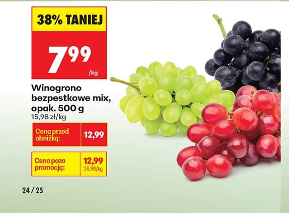winogrono bezpestkowe mix