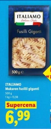 makaron fusilli giganti