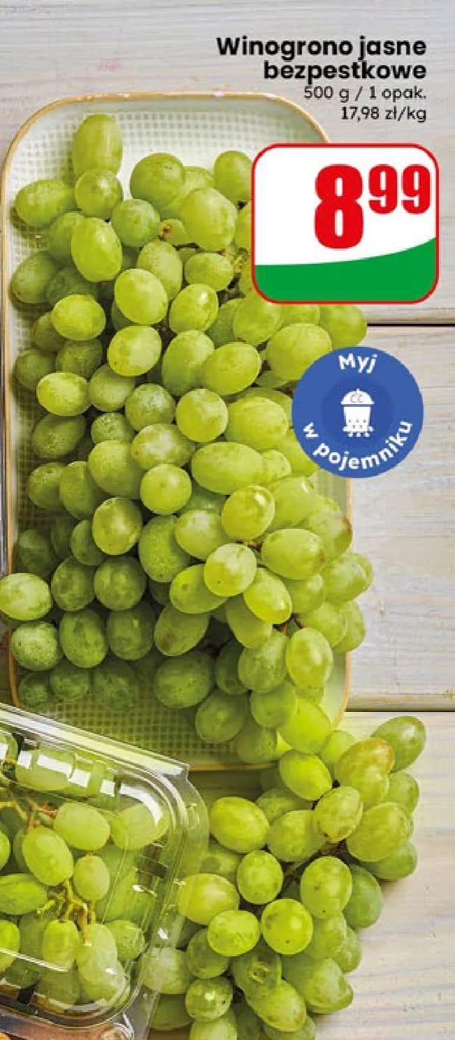 winogrono jasne bezpestkowe