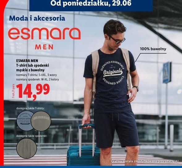 T-shirt lub spodenki męskie