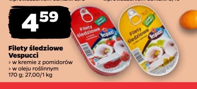 filety śledziowe w kremie z pomidorów z olejem roślinnym